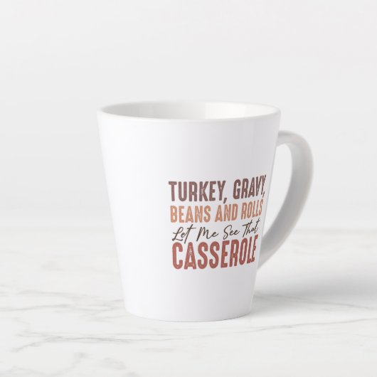 感謝祭 カフェラテマグ (右アングル)