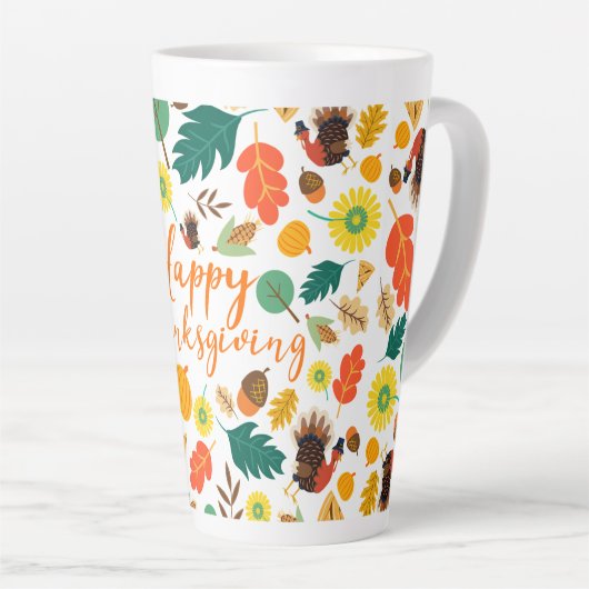 感謝祭 カフェラテマグ (右アングル)