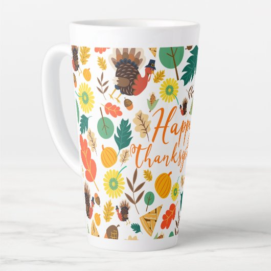 感謝祭 カフェラテマグ (左アングル)