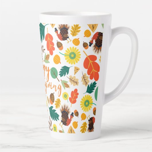 感謝祭 カフェラテマグ (右)