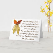 感謝祭 カード (黄色い花)