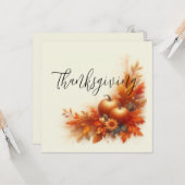 感謝祭 カード (正面/裏面インサイチュ)