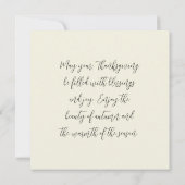 感謝祭 カード (裏面)