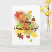 感謝祭 カード (黄色い花)