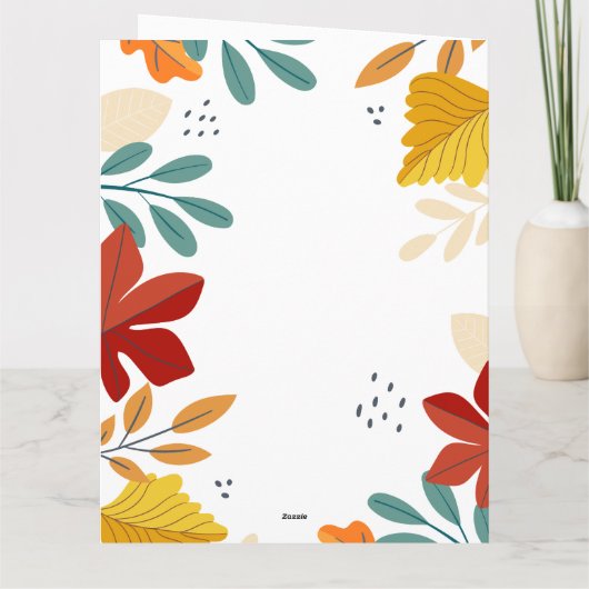 感謝祭 カード (裏面)