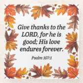 感謝祭 ガラスコースター (正面)