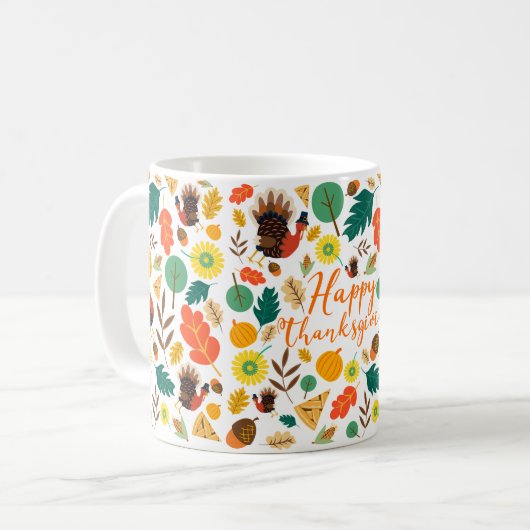 感謝祭 コーヒーマグカップ (正面左)