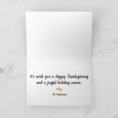 感謝祭 サンキューカード (内部)