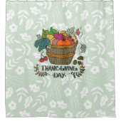 感謝祭 シャワーカーテン (正面)