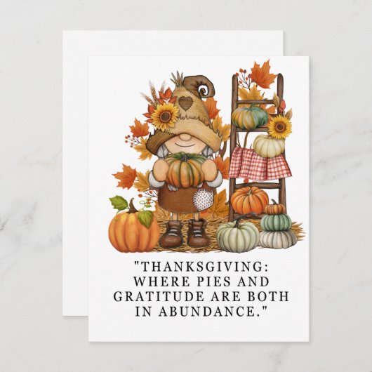 感謝祭 シーズンカード (正面/裏面)