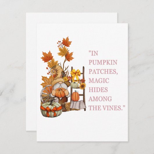 感謝祭 シーズンカード (正面/裏面)