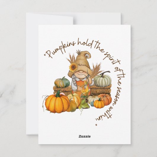 感謝祭 シーズンカード (裏面)