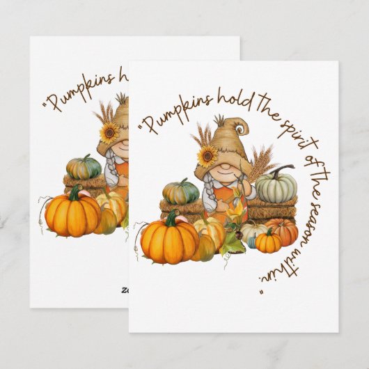 感謝祭 シーズンカード (正面/裏面)