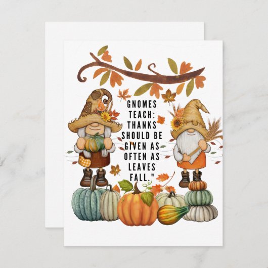 感謝祭 シーズンカード (正面/裏面)