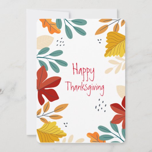 感謝祭 シーズンカード (正面)