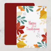 感謝祭 シーズンカード (正面/裏面)