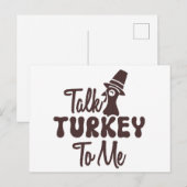 感謝祭 シーズンポストカード (正面/裏面)