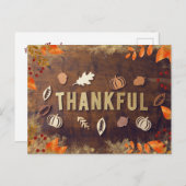 感謝祭 シーズンポストカード (正面/裏面)