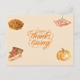 感謝祭 シーズンポストカード