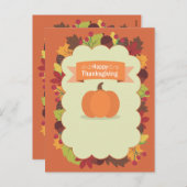 感謝祭 シーズンポストカード (正面/裏面)