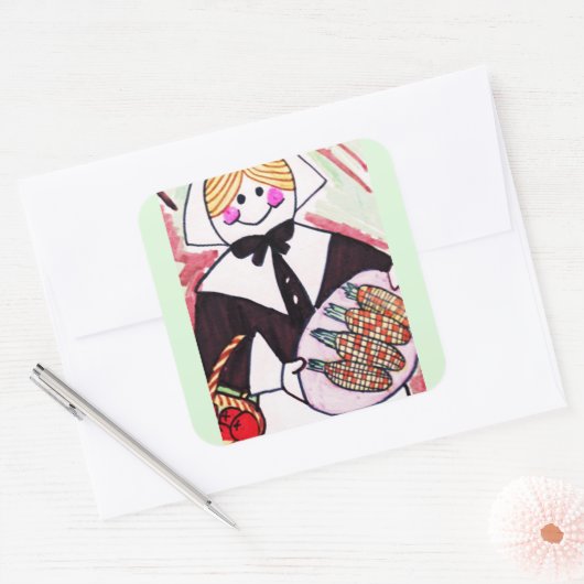 感謝祭 スクエアシール (封筒)