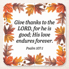 感謝祭 スクエアペーパーコースター