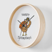 感謝祭(スタイル2)クラシックTシャツ 壁時計 (傾斜)