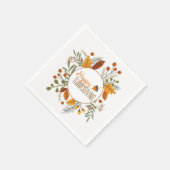 感謝祭 スタンダードカクテルナプキン (角)