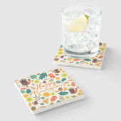 感謝祭 ストーンコースター (横)