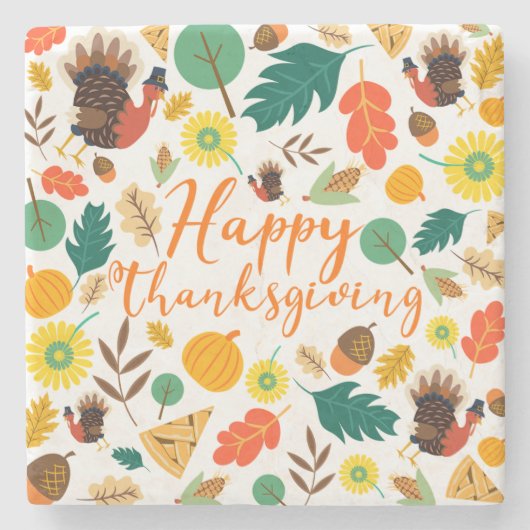 感謝祭 ストーンコースター (正面)