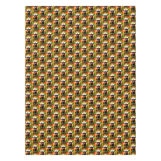 感謝祭、テディベア テーブルクロス (正面)