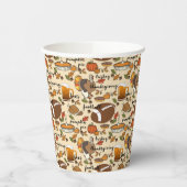 感謝祭，トルコ，サッカービールパンプキンパイパ 紙コップ (左)