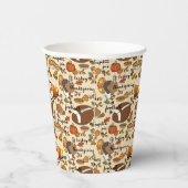 感謝祭，トルコ，サッカービールパンプキンパイパ 紙コップ (右)