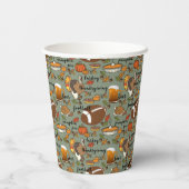 感謝祭，トルコ，サッカービールパンプキンパイパ 紙コップ (裏面)