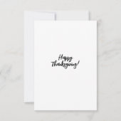 感謝祭 – トロピカルスタイル サンキューカード (裏面)