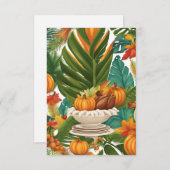 感謝祭 – トロピカルスタイル サンキューカード (正面/裏面)