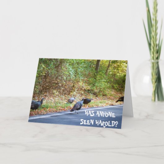 感謝祭、ハロルド・ザ・ター恋しく思キーズカード シーズンカード (正面)