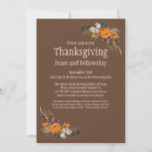感謝祭+フェローシップ教会招待状 招待状 (正面)