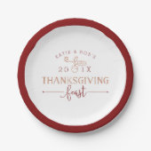 感謝祭 ペーパープレート (正面)