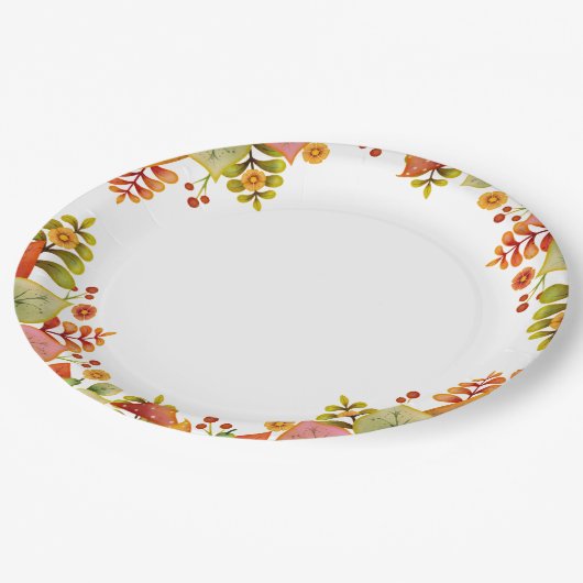 感謝祭 ペーパープレート (アングル)