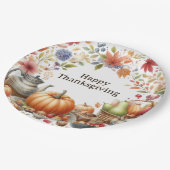 感謝祭 ペーパープレート (アングル)