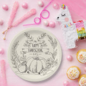 感謝祭 ペーパープレート (パーティー)