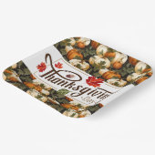 感謝祭 ペーパープレート (傾斜あり)