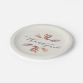 感謝祭 ペーパープレート (アングル)