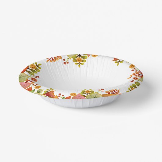 感謝祭 ペーパーボウル (傾斜あり)