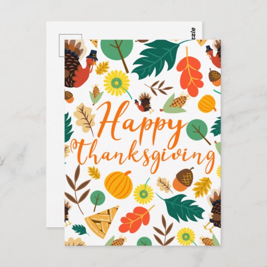 感謝祭 ポストカード (正面/裏面)