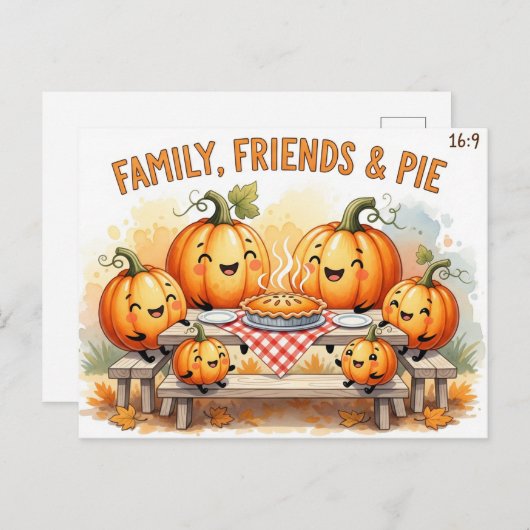 感謝祭 ポストカード (正面/裏面)