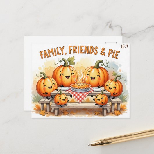 感謝祭 ポストカード (正面/裏面インサイチュ)