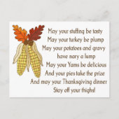 感謝祭 ポストカード (正面)