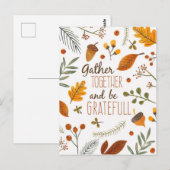 感謝祭 ポストカード (正面/裏面)